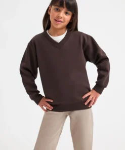 Uneek Childrens Classic V-Neck Sweatshirt