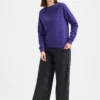 Uneek Ladies Deluxe Crew Neck Sweatshirt - Image 2