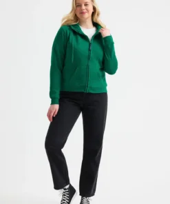 Alternative view of Uneek Ladies Classic Full Zip Hooded Sweatshirt