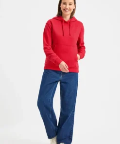 Alternative view of Uneek Ladies Deluxe Hooded Sweatshirt