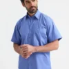 Uneek Mens Pinpoint Oxford Half Sleeve Shirt