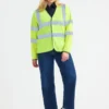 Uneek Long Sleeve Hi Vis Safety Waistcoat - Image 3