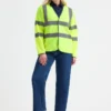 Uneek Long Sleeve Hi Vis Safety Waistcoat - Image 2