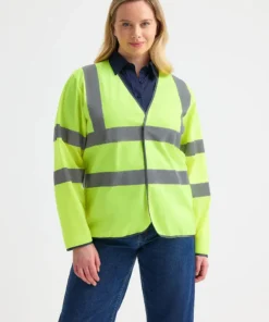 Uneek Long Sleeve Hi Vis Safety Waistcoat