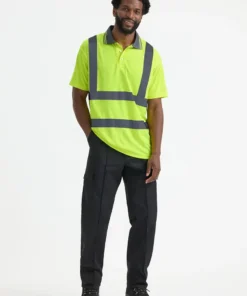 Alternative view of Uneek Hi Vis Short Sleeve Polo Shirt