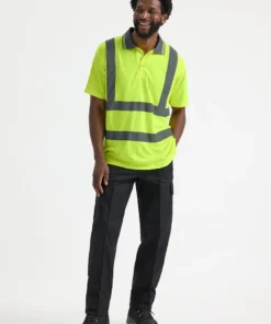 Uneek Hi Vis Short Sleeve Polo Shirt