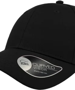 Atlantis Hit S Twill Curved Visor 6 Panel Sustainable Structured Cap