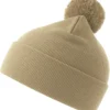 Atlantis Wind S Pompom Recycled Beanie Double Skin Cuffed
