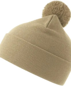 Atlantis Wind S Pompom Recycled Beanie Double Skin Cuffed