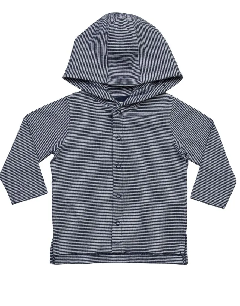 Babybugz Baby Striped Hooded Tee
