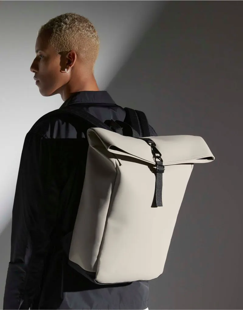 Bagbase Matte PU Roll-Top Backpack