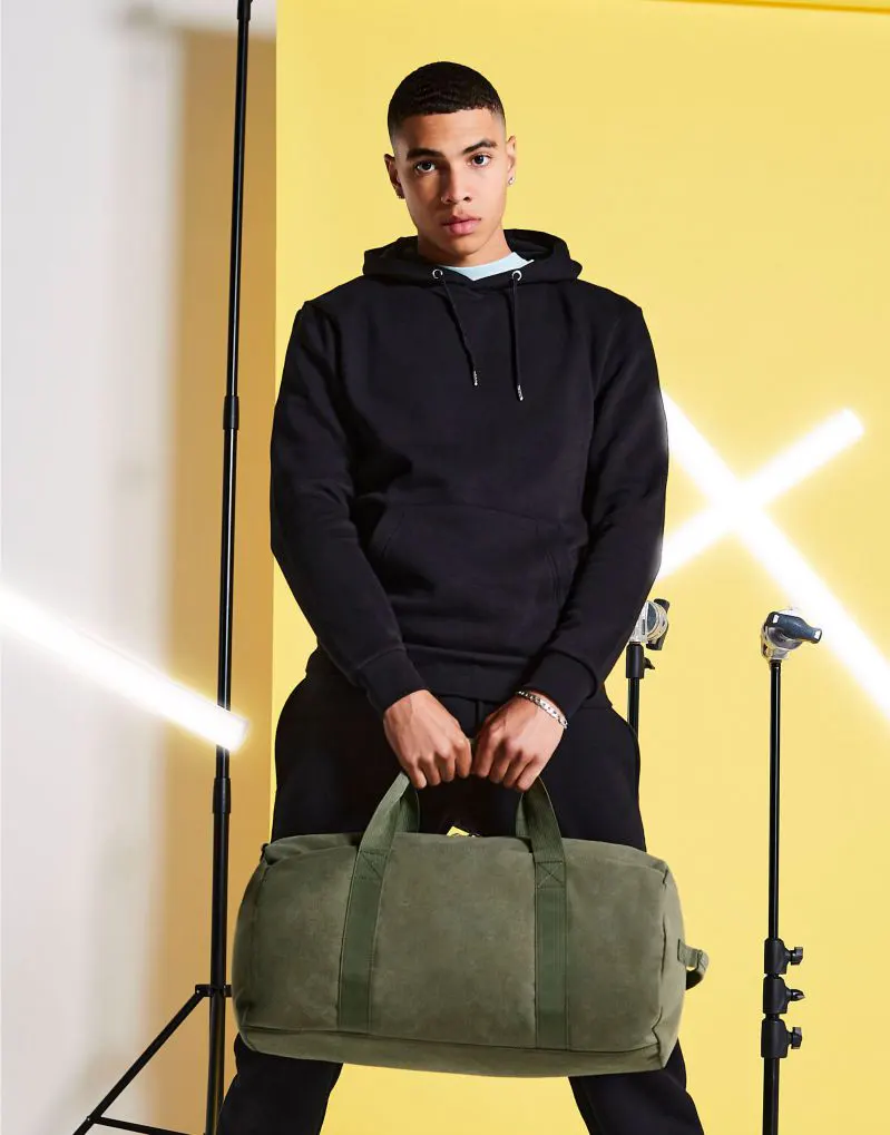 Bagbase Vintage Canvas Barrel Bag