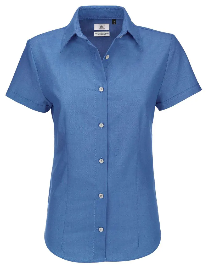 B&C Womens Oxford Short Sleeve Shirt