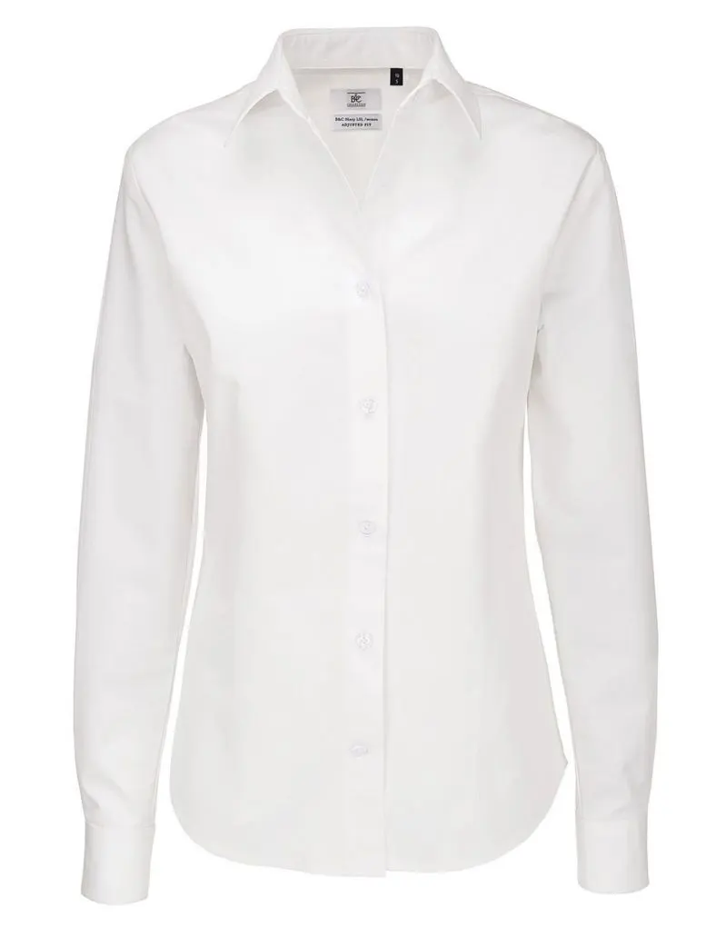 B&C Womens Sharp Twill Long Sleeve Shirt
