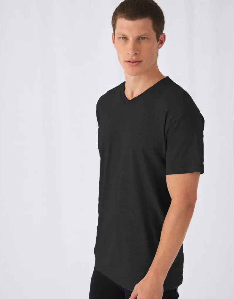B&C Mens Exact V-Neck T-Shirt
