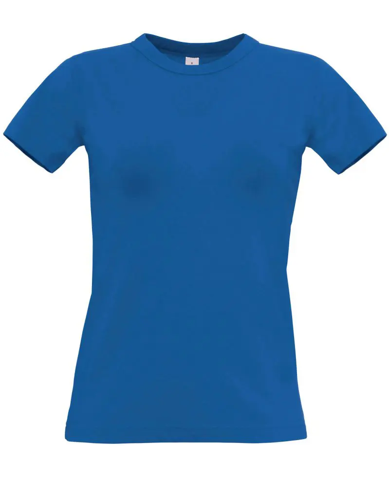 B&C Womens Exact 190 T-Shirt in Royal Blue