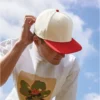 Beechfield Contrast Flat Peak 6 Panel Cap