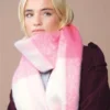 Beechfield Fluffy Check Scarf