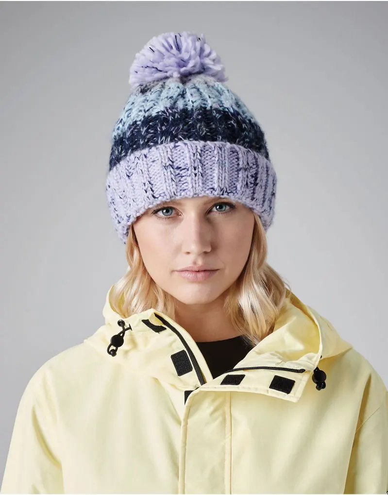 Beechfield Corkscrew Pom Pom Beanie