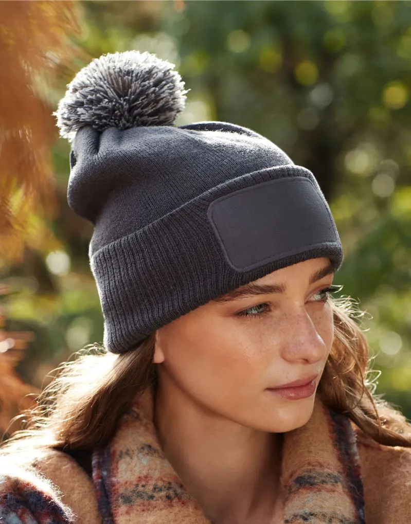 Beechfield Snowstar Patch Beanie