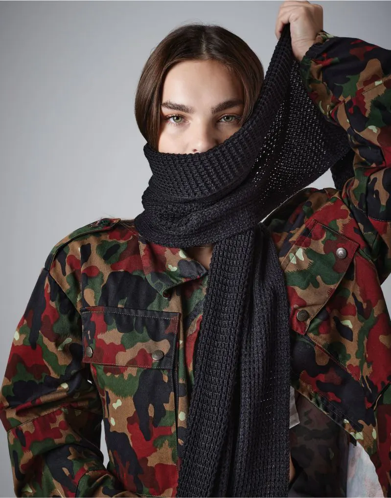 Beechfield Classic Waffle Knit Scarf