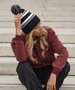 Beechfield Striped Fan Beanie