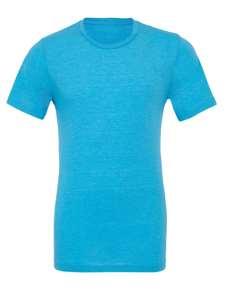 Bella Canvas Unisex Triblend Short Sleeve Tee in Aqua Triblend