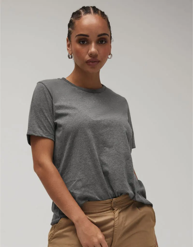 Bella Womens Relaxed Heather Jersey Short Sleeve Tee