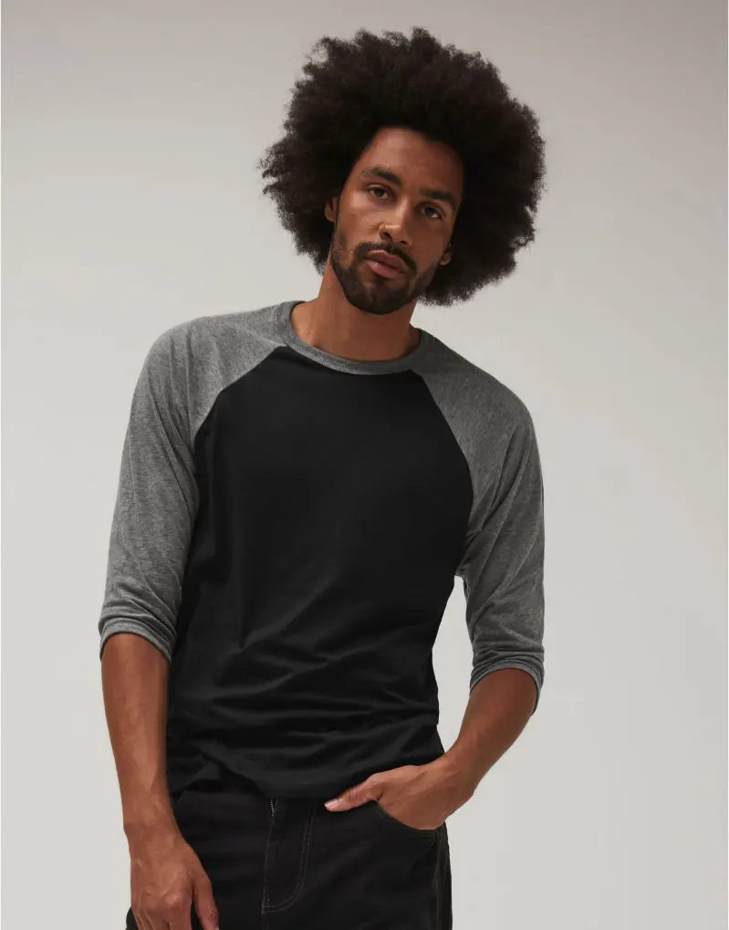 Bella Canvas Unisex 3/4 Sleeve Baseball Tee