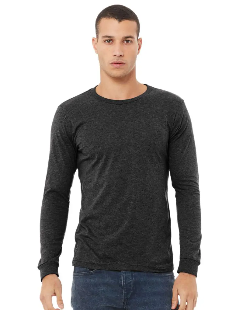 Bella Unisex Heather CVC Jersey Long Sleeve Tee