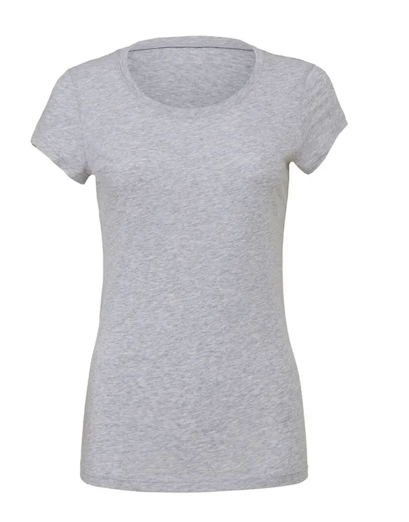 Bella Womens Slim Fit Tee in Athletic Heather