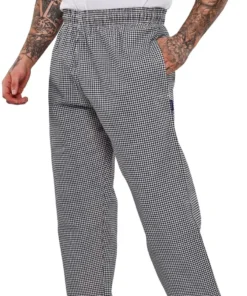 BonChef Check Baggy Chef Trouser