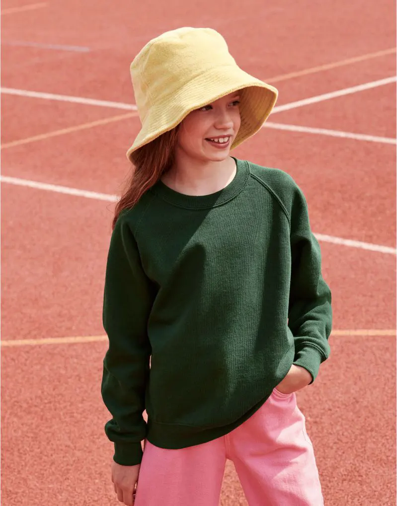 Fruit Of The Loom Kids Classic Raglan Sweat