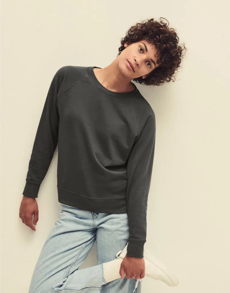 Fruit Of The Loom Ladies Lightweight Raglan Sweat