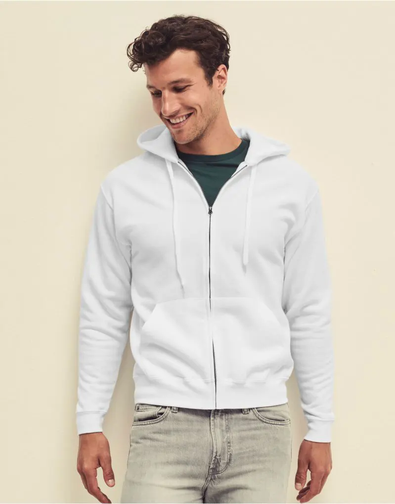 Fruit Of The Loom Mens Classic Hooded Sweat Jacket