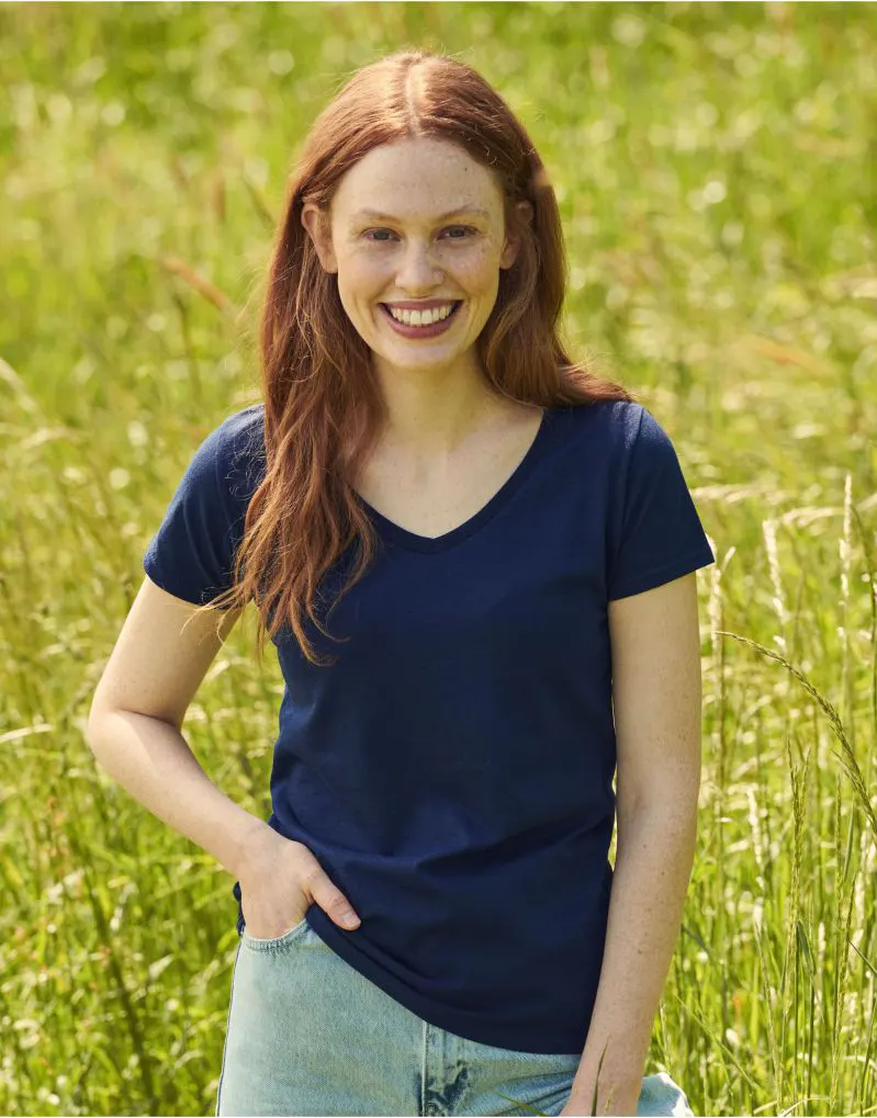 Fruit Of The Loom Ladies Iconic 150 V-Neck T-Shirt