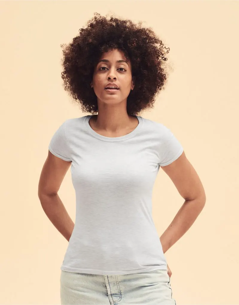 Fruit Of The Loom Ladies Iconic 195 Ring Spun Premium T-Shirt