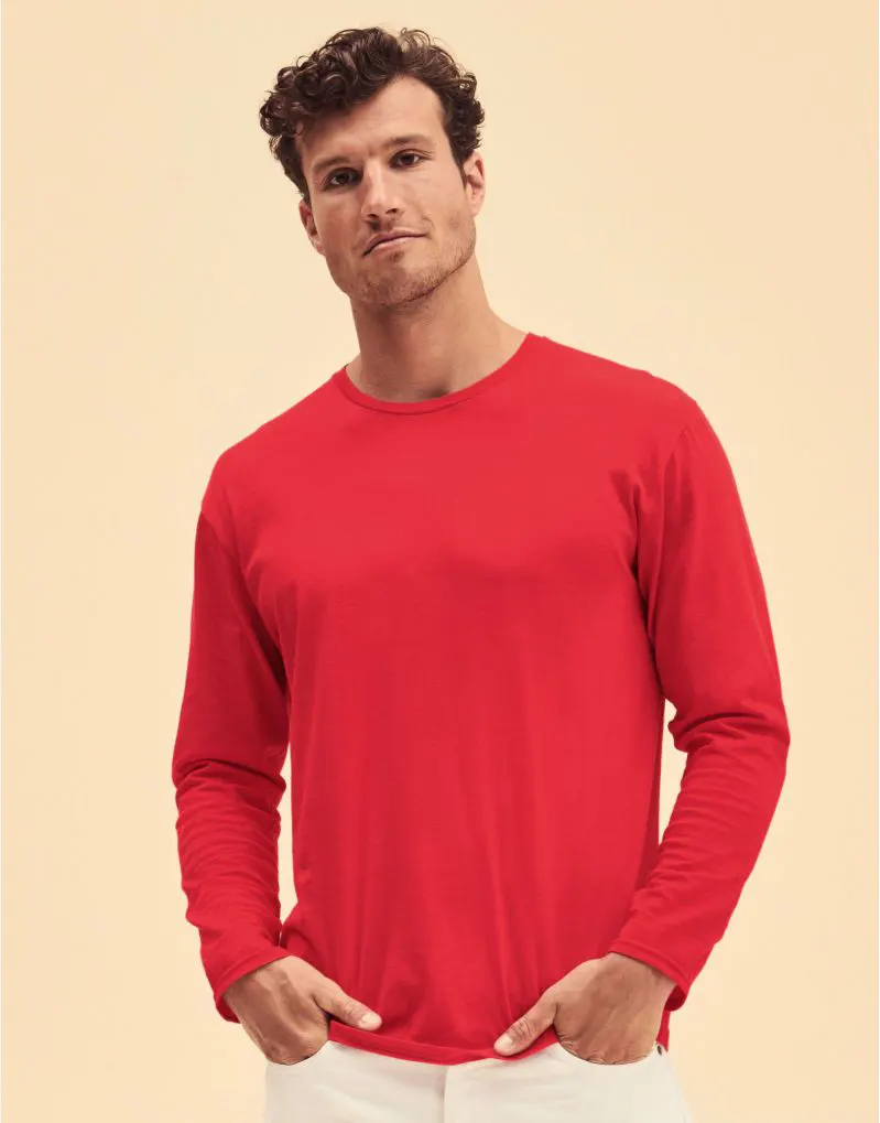 Fruit Of The Loom Mens Iconic 150 Classic Long Sleeve T-Shirt