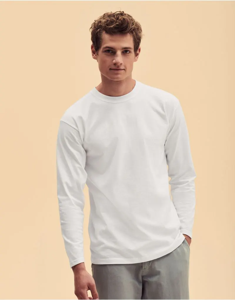 Fruit Of The Loom Mens Super Premium Long Sleeve T-Shirt