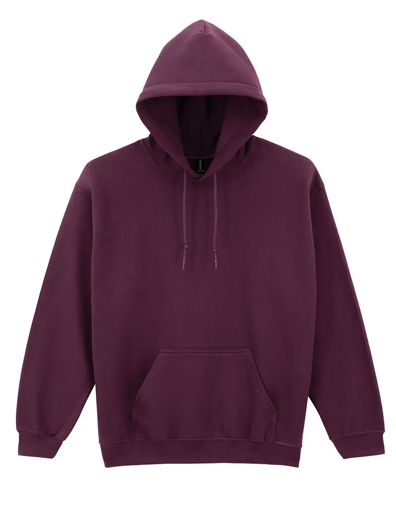 Gildan Men's Heavy Blend Hooded Sweatshirt - Super Soft, Maroon, 3XL - Perfect For Everyday Comfort - View #9