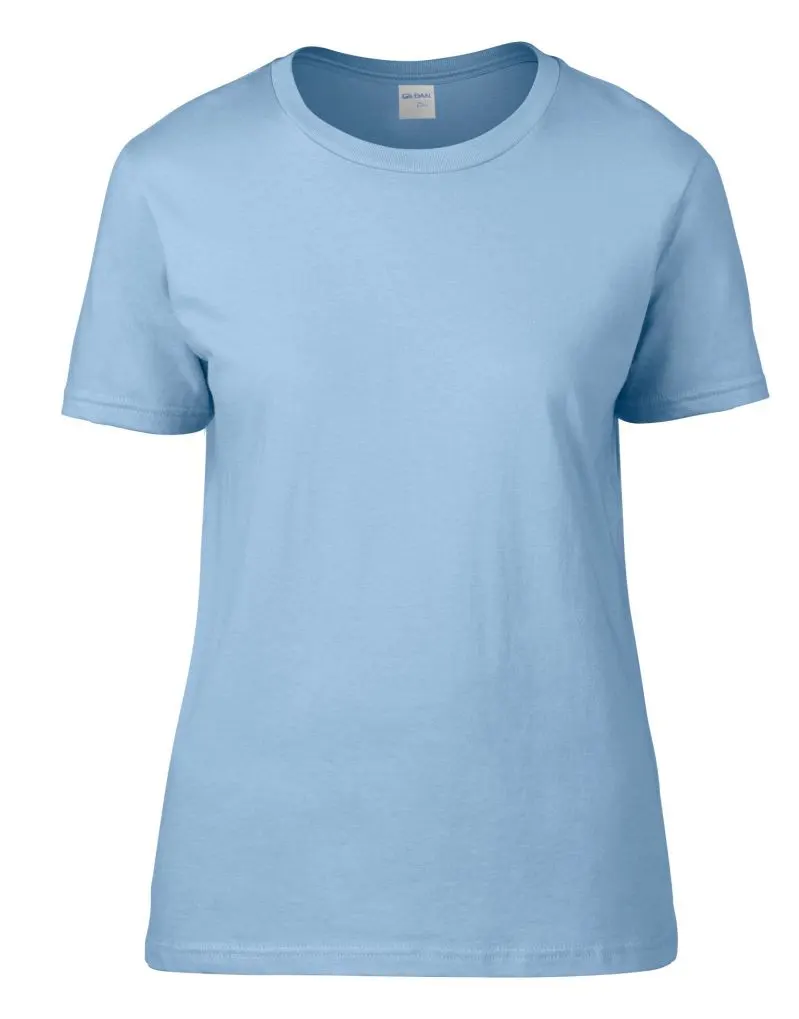 Gildan Premium Cotton Ladies T-Shirt in Light Blue