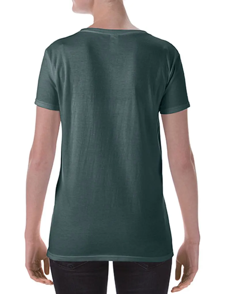 Gildan Softstyle Ladies Deep Scoop T-Shirt in Dark Heather