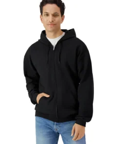 Gildan Softstyle Midweight Fleece Adult Full Zip Hooded Sweatshirt