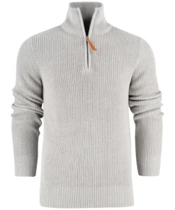 James Harvest Flatwillow Heavy Knit 1/2 Zip Sweater