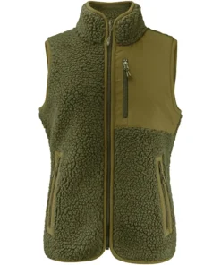 James Harvest Ladies Kingsley Sherpa Fleece Vest