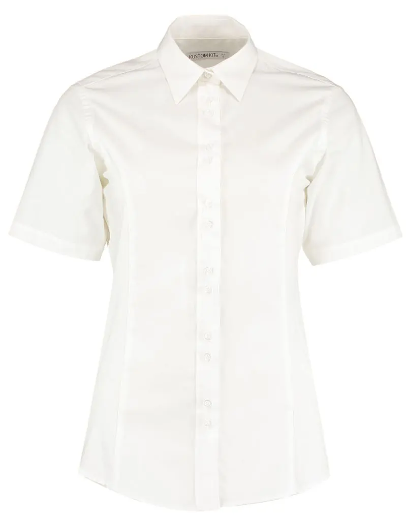 Kustom Kit Womens Tailored Fit Short Sleeve City Shirt