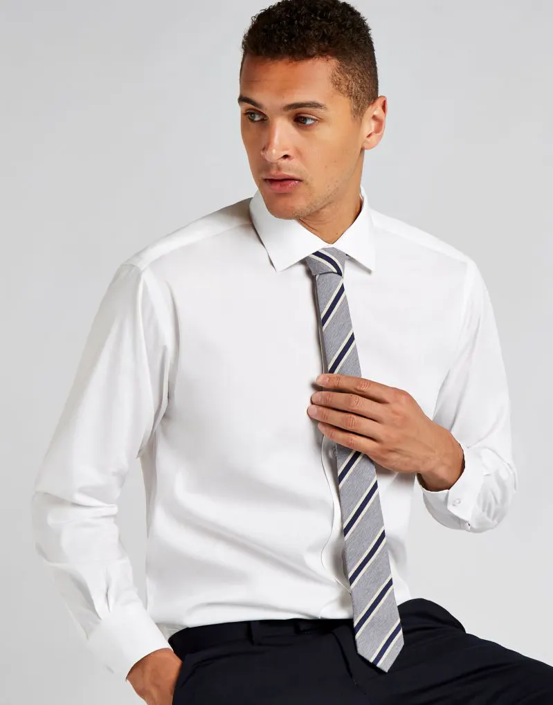 Kustom Kit Mens Classic Fit Long Sleeve Cutaway Collar Premium Oxford Shirt