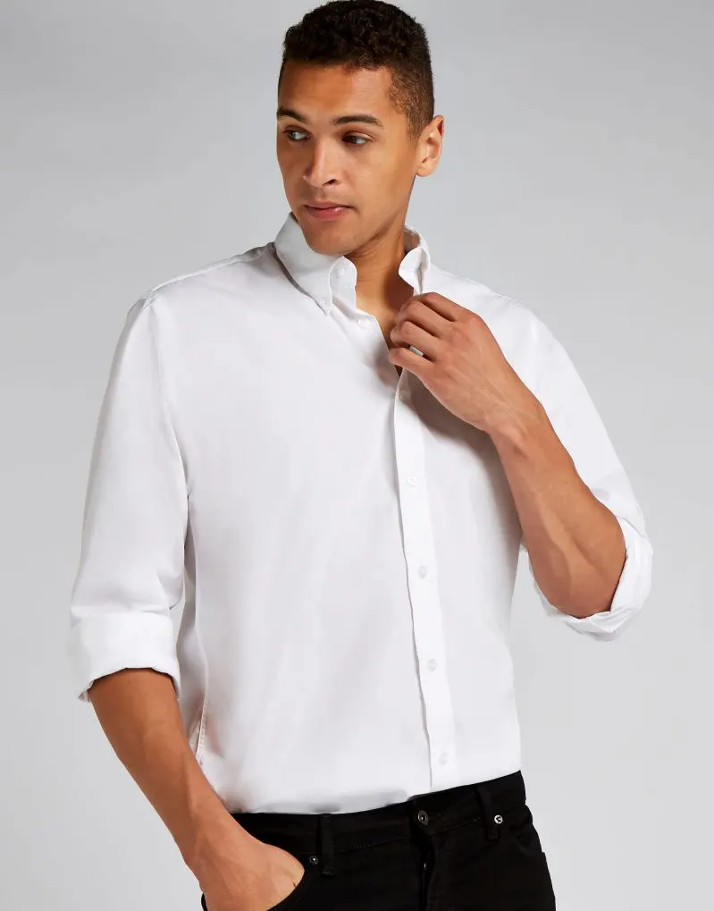 Kustom Kit Mens Classic Fit Long Sleeve Workforce Shirt