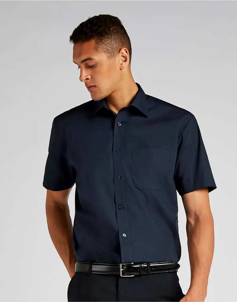 Kustom Kit Mens Classic Fit Short Sleeve Business Shirt