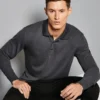 Kustom Kit Mens Long Sleeved Pique Polo Shirt